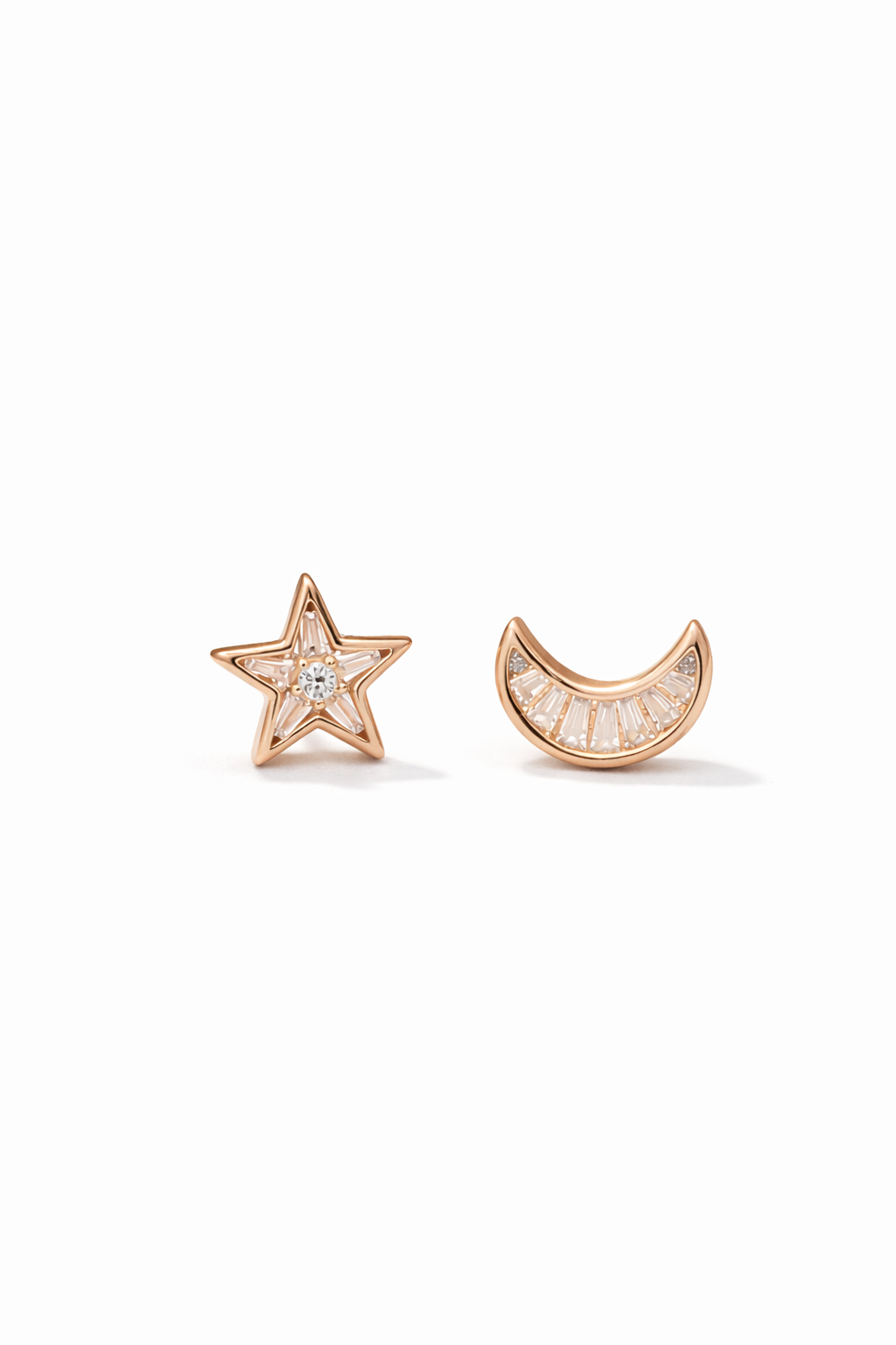 Star & Moon Studs