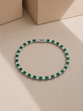Green Radiance Tennis Bracelet