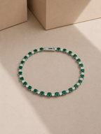 Green Radiance Tennis Bracelet