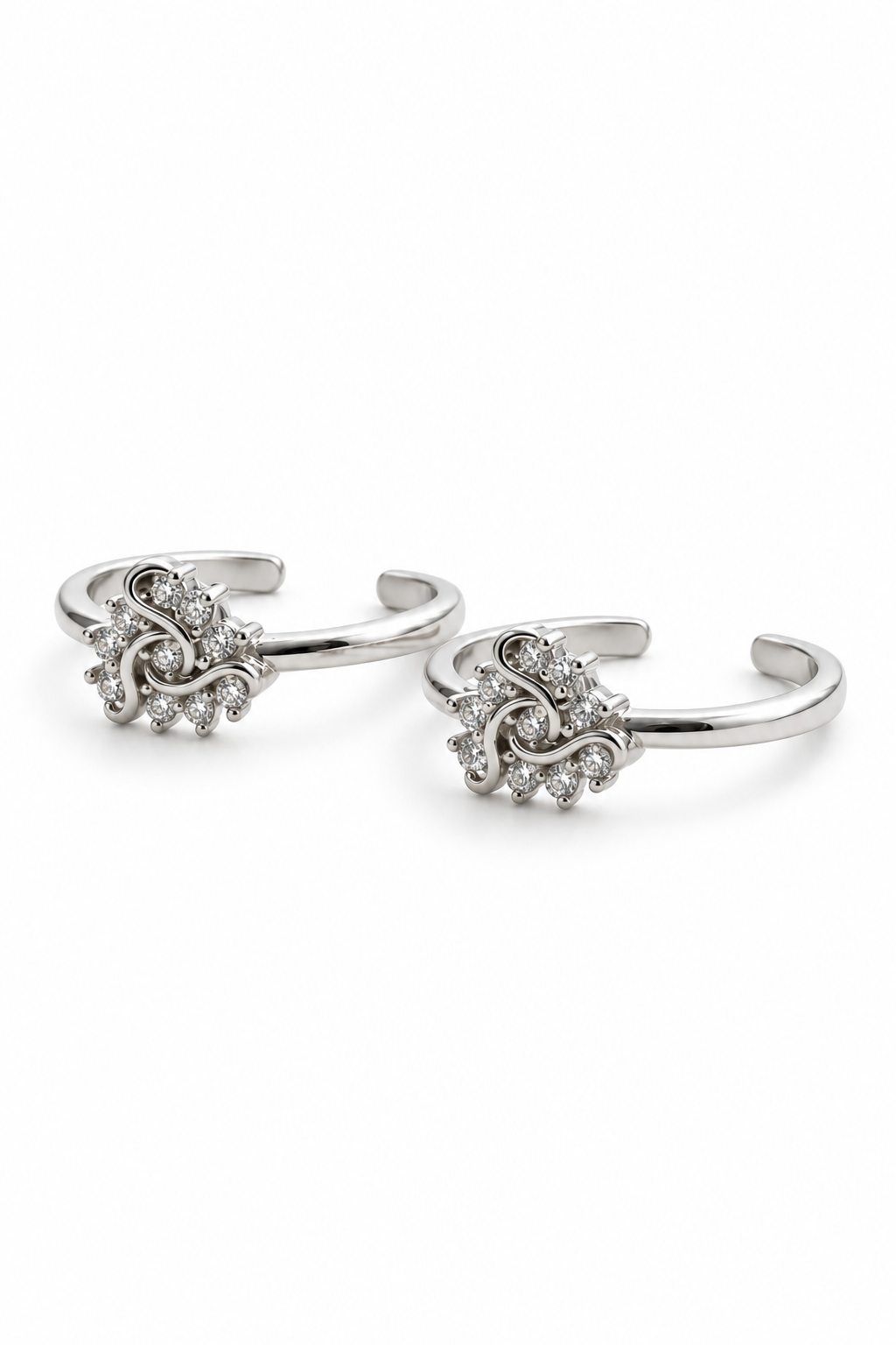 Regal Swirl Toe Rings