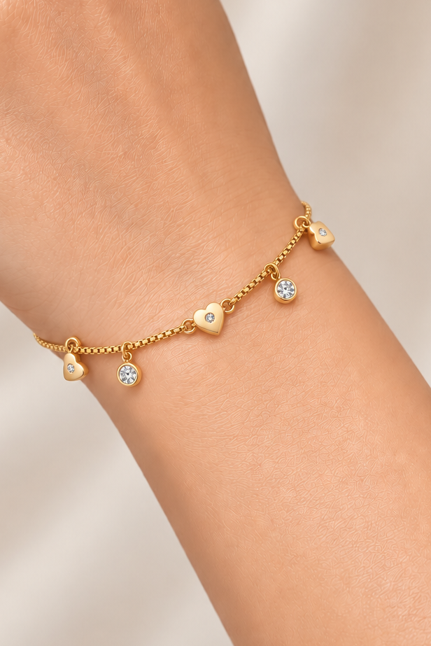 Golden Heatbeat Bracelet