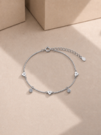 Silver Heartbeat Bracelet