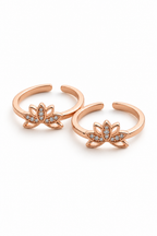 Lotus Bloom Toe Rings