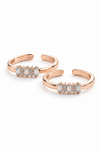 Baguette Spark Toe Rings