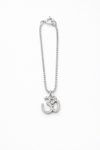Om Bracelet Charm Silver