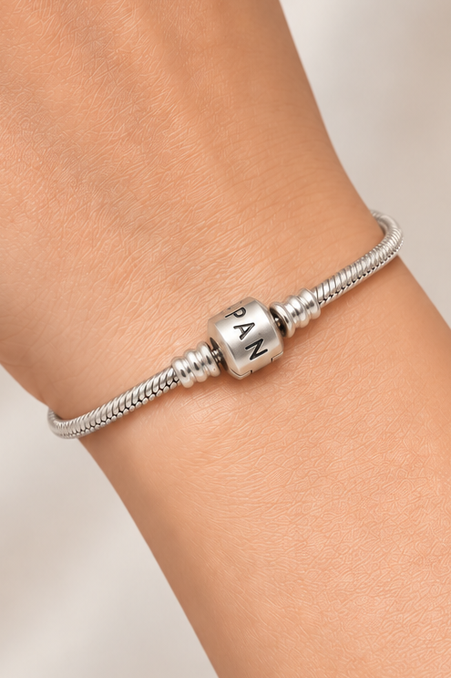 Anviora Silver Serpent Bracelet