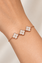 Pearl Clover Bloom Bracelet