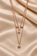 Blush Spark Layers Pendant
