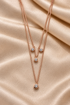 Blush Spark Layers Pendant