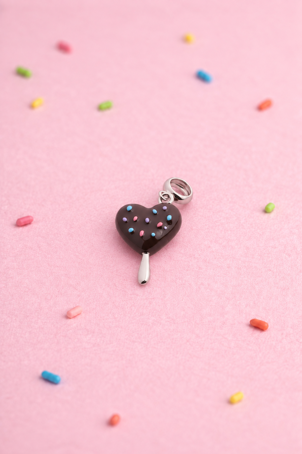 Chocolate Heart Charm