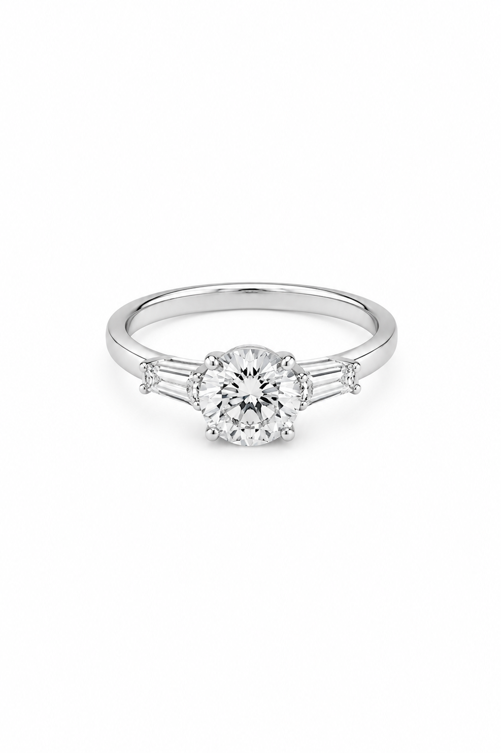 Moissanite Glow Line Ring