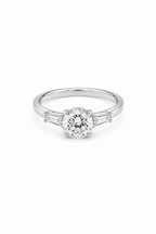 Moissanite Glow Line Ring