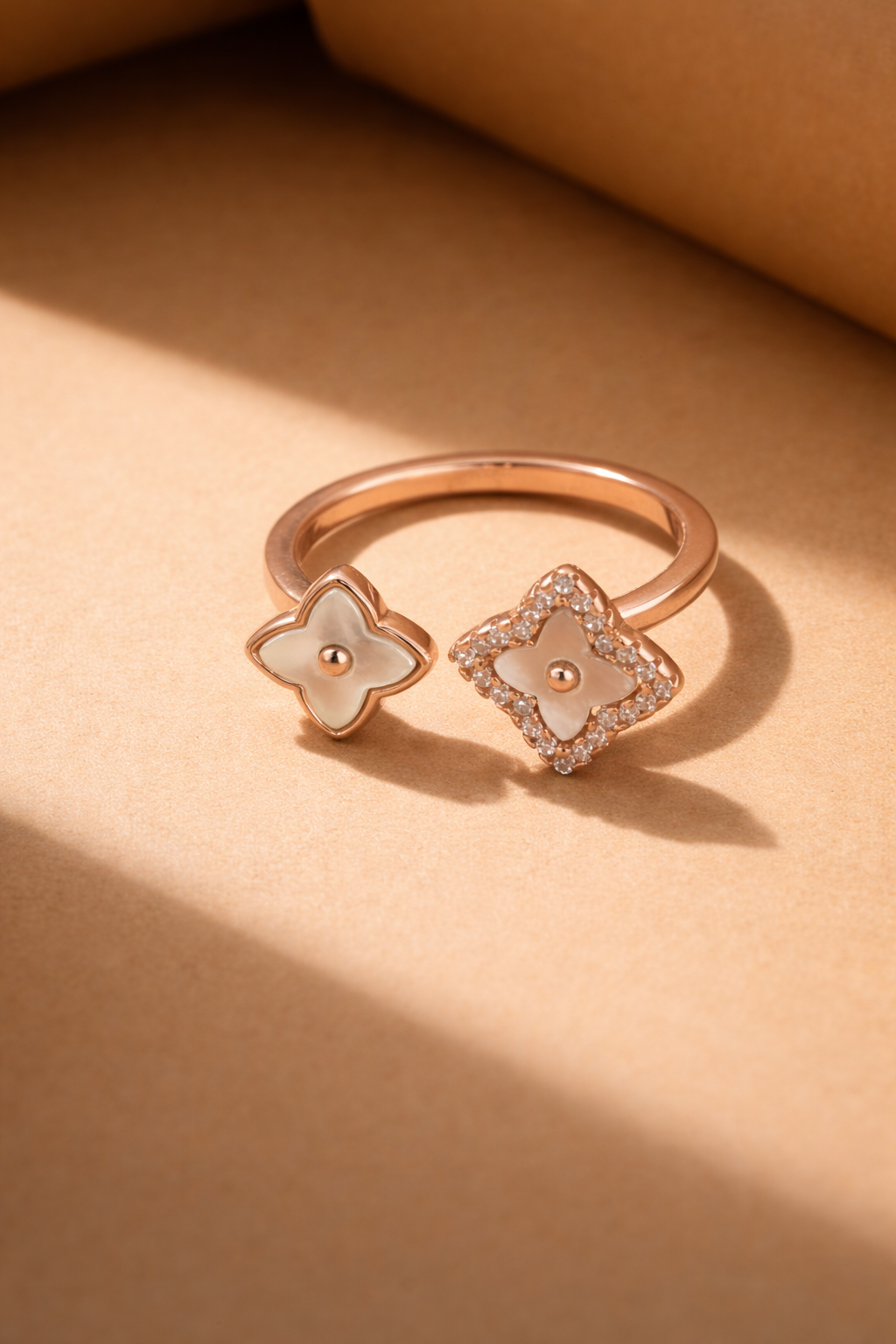 Blush Clover Ring