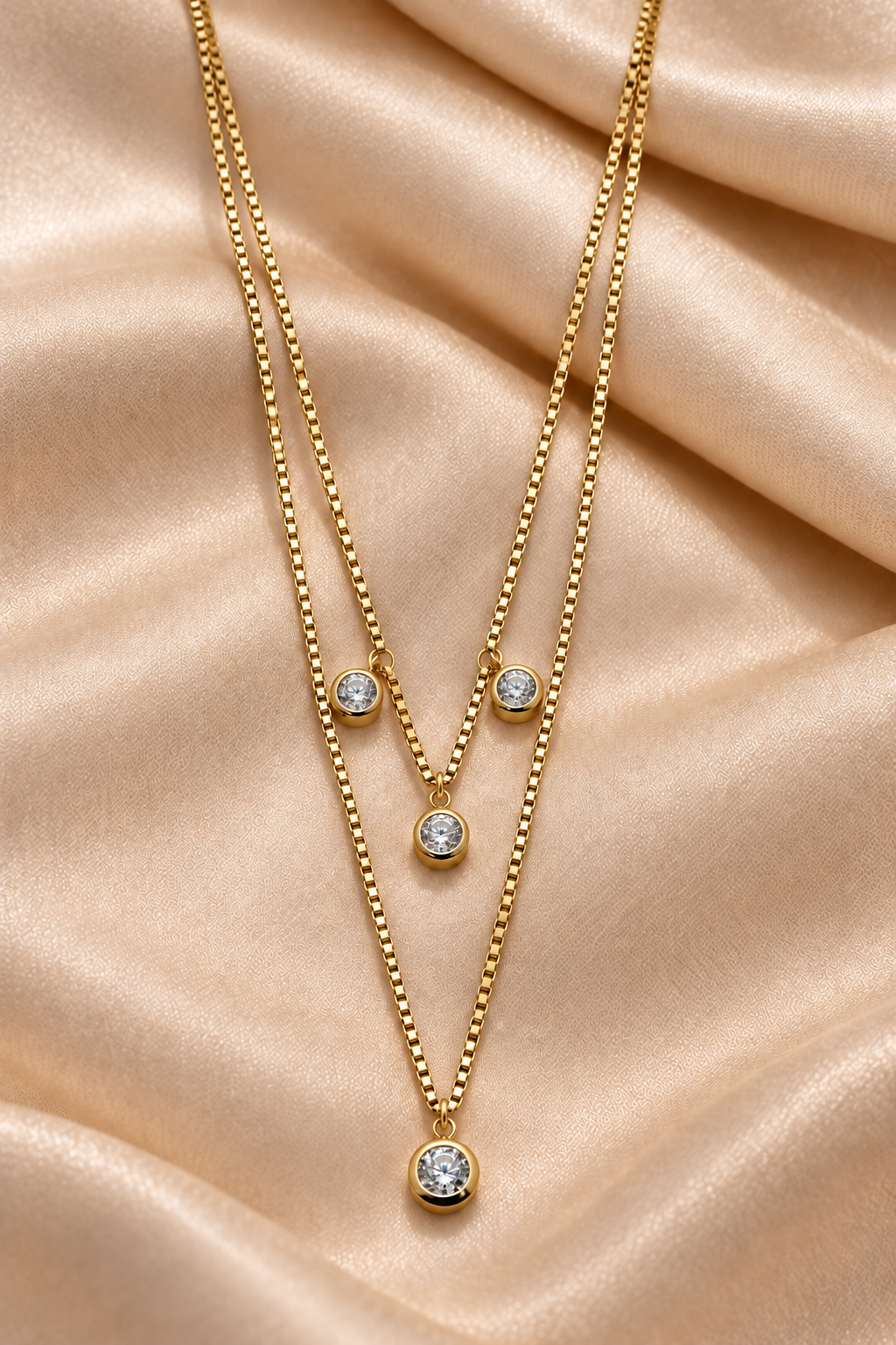 Golden Dew Drops Pendant