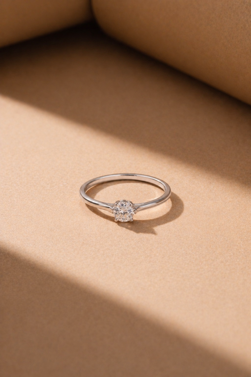 Moissanite Soft Flex Ring