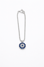 Evil Eye Bracelet Charm Silver