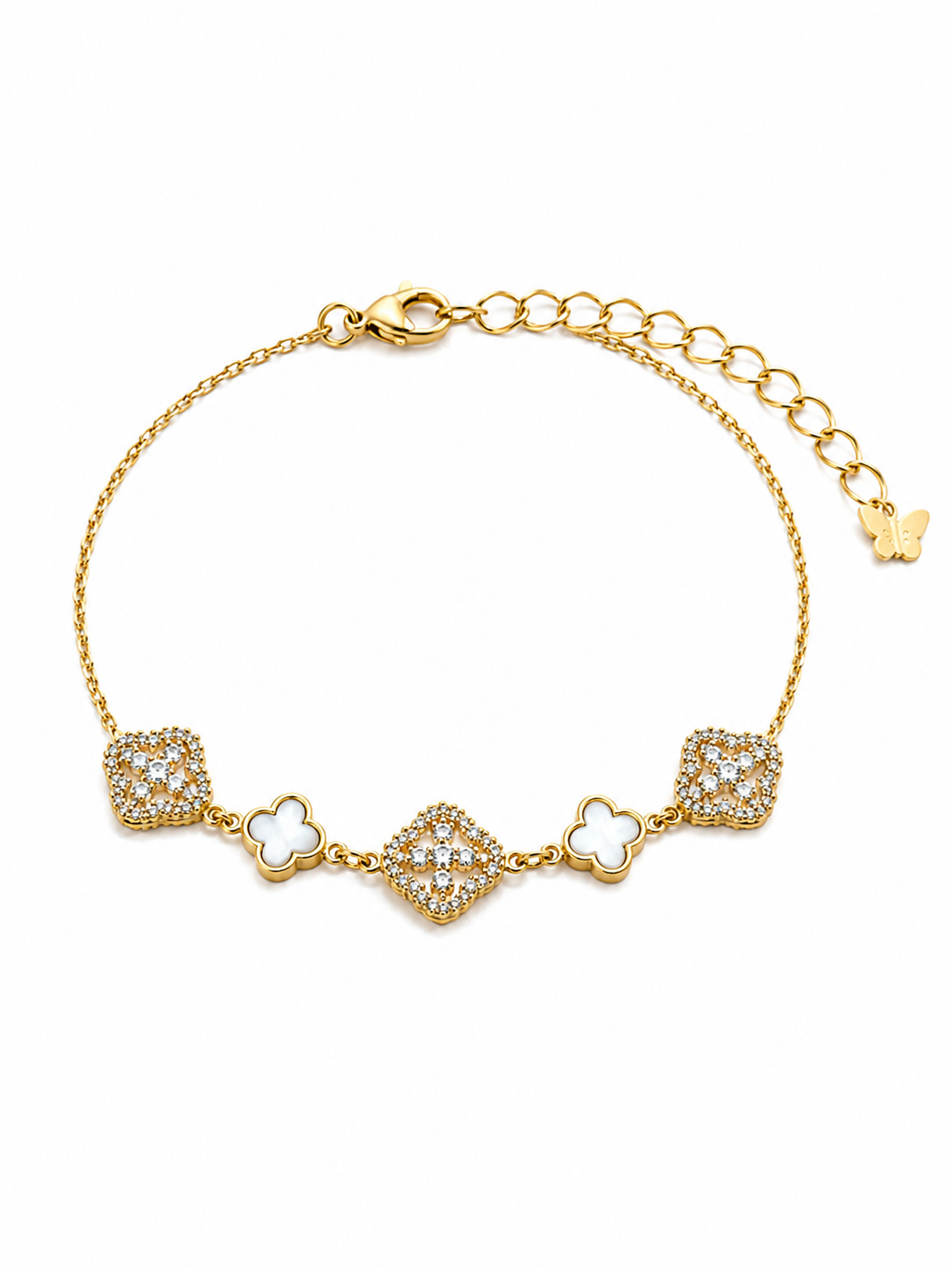 Ivory Clover Bracelet