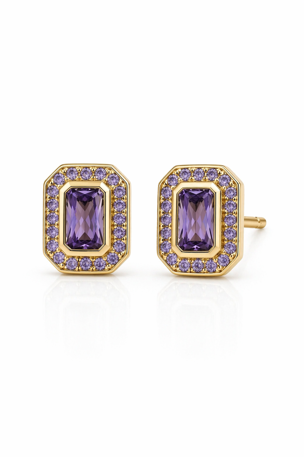 Violet Edge Halo Studs