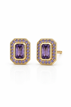 Violet Edge Halo Studs