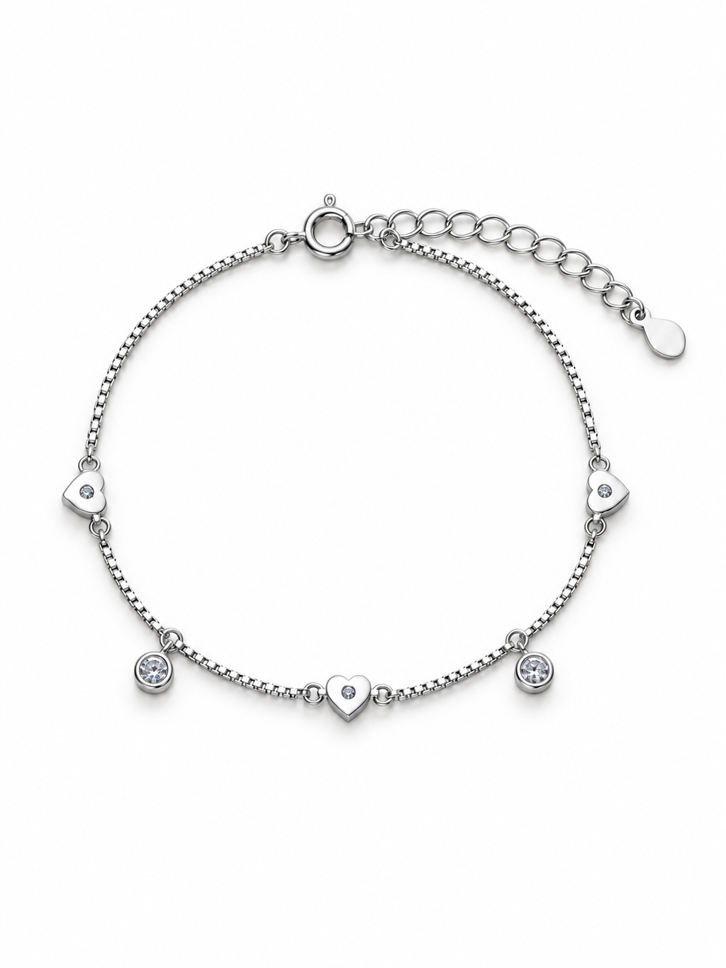 Silver Heartbeat Bracelet