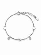 Silver Heartbeat Bracelet