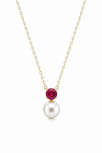Scarlet Pearl Drop Pendant