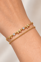 Golden Bow Sparkle Bracelet