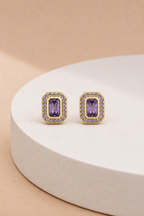 Violet Edge Halo Studs