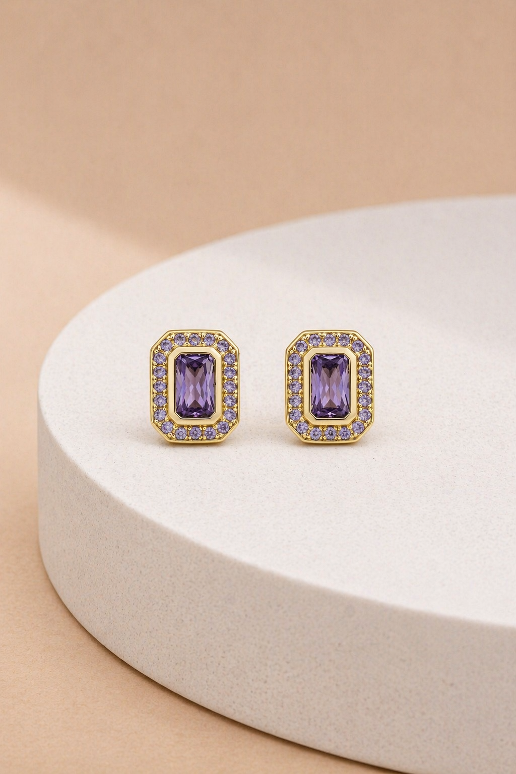 Violet Edge Halo Studs