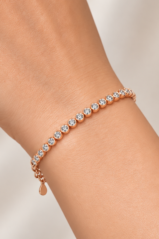 Rose Radiance Tennis Bracelet