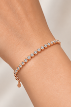 Rose Radiance Tennis Bracelet
