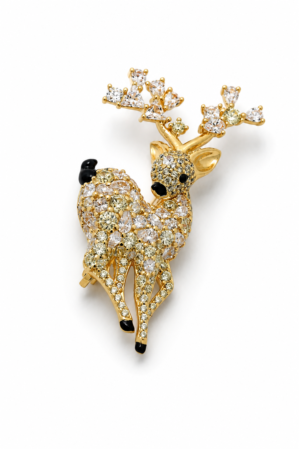 Golden Fawn Brooch