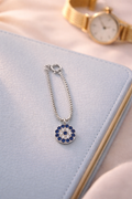 Evil Eye Bracelet Charm Silver