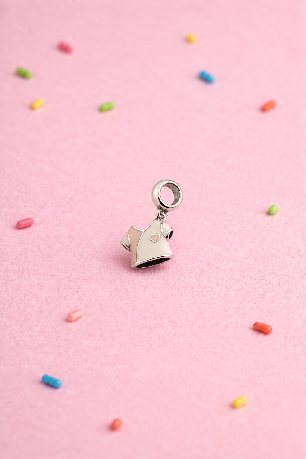 Tiny Heart Tee Charm