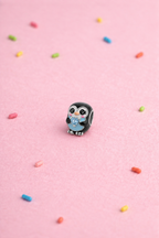 Crystal Heart Penguin Charm