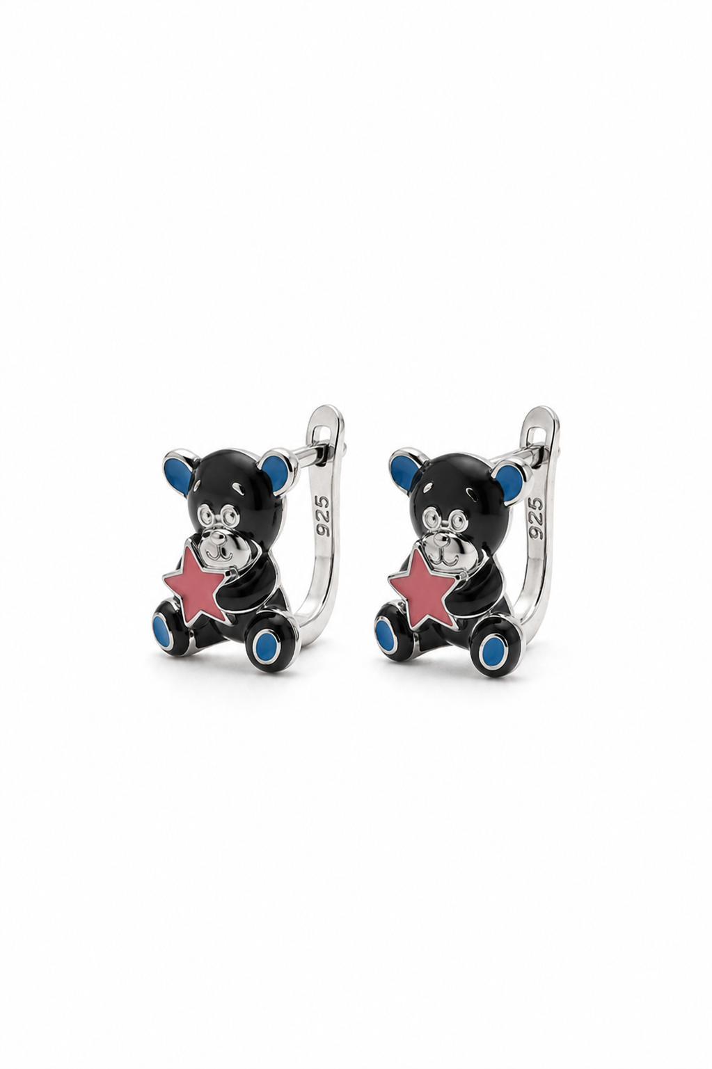 Midnight Teddy Earrings