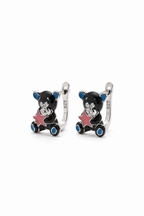 Midnight Teddy Earrings