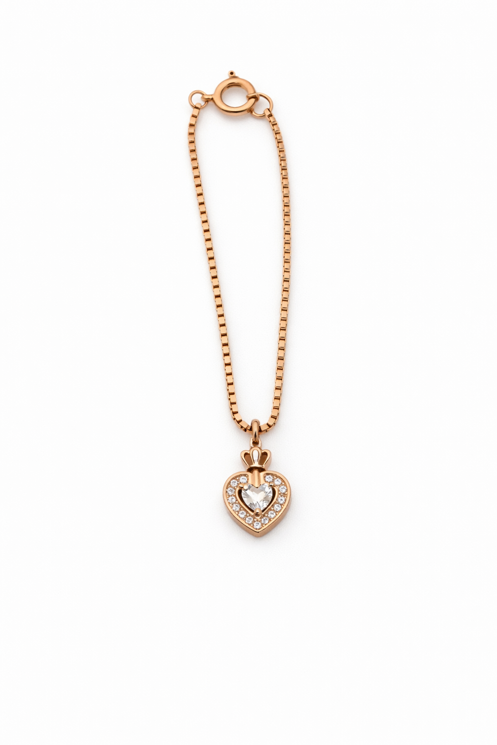 Heart Crown Charm