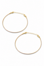 Three Tone Sleek Anklet