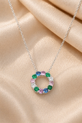 Rainbow Eternity Pendant