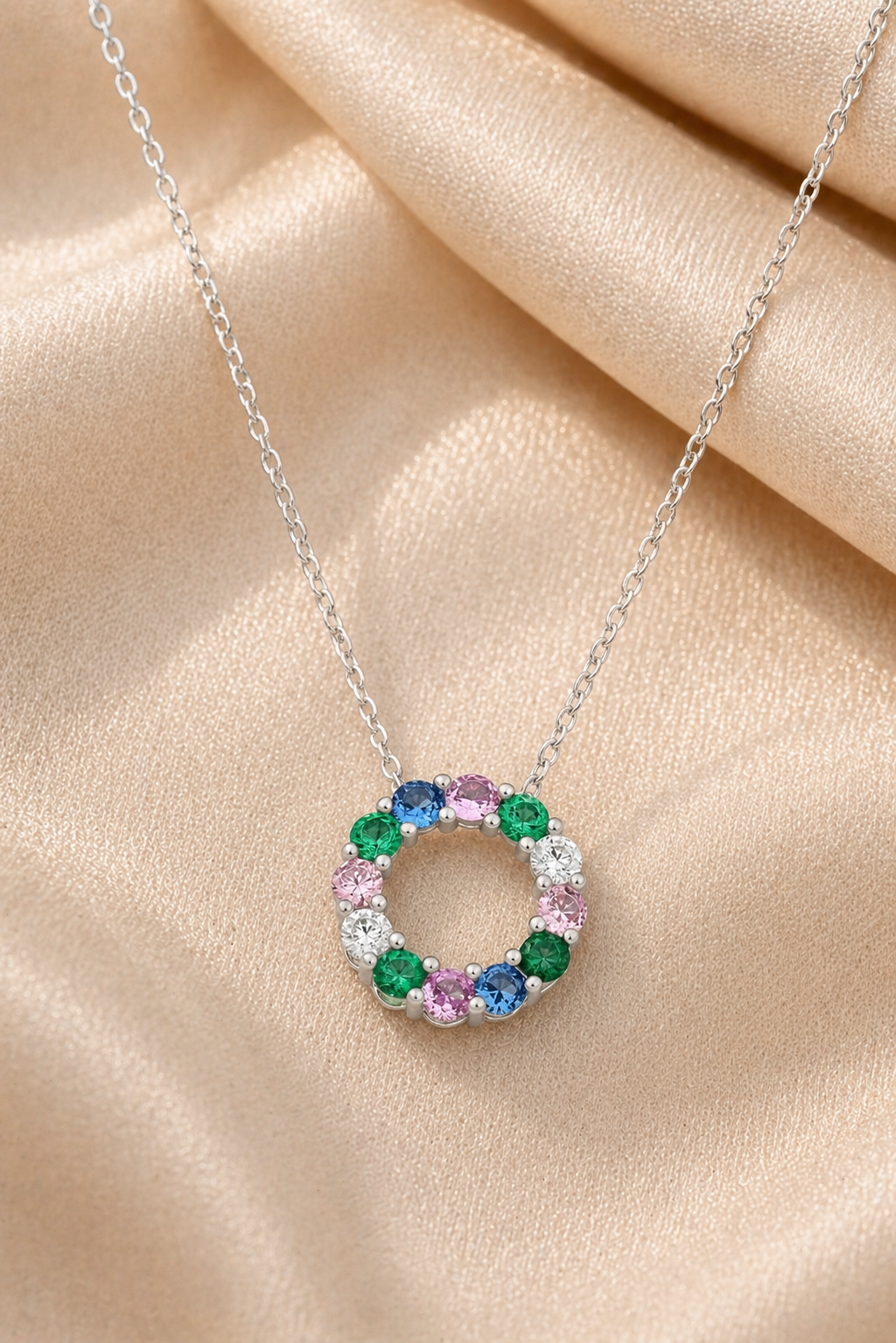 Rainbow Eternity Pendant