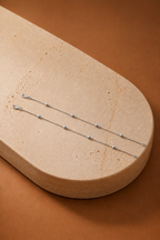 Silver Dew Anklet