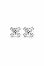Moissanite Frost Petal Studs