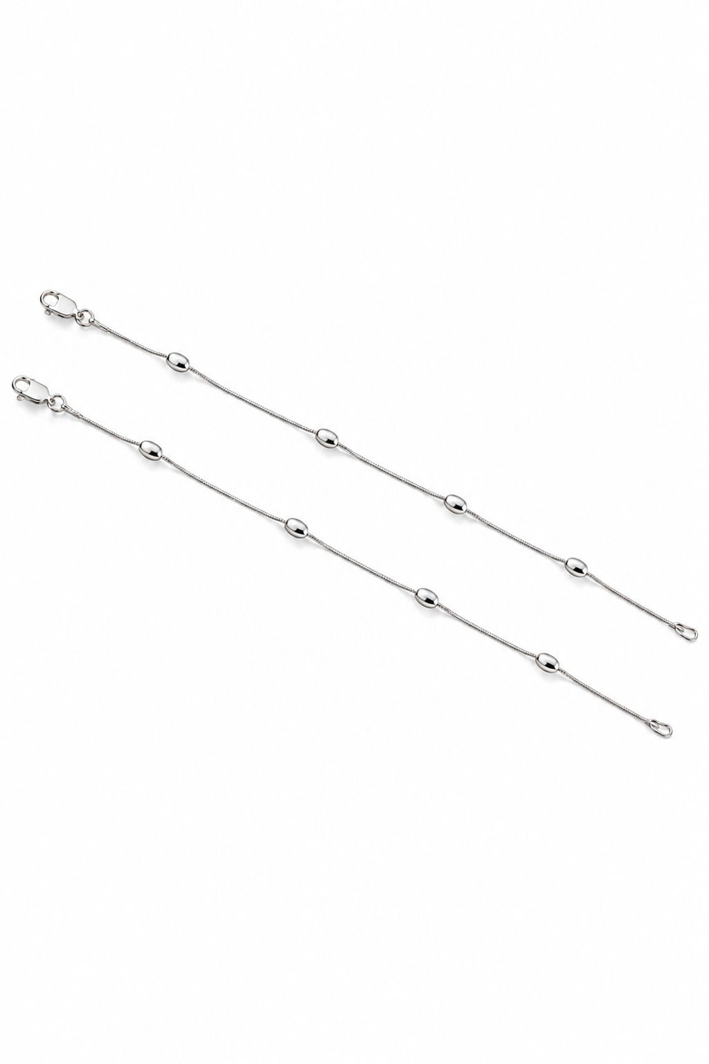 Silver Dew Anklet