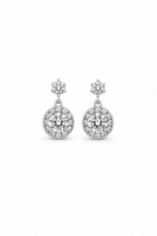 Moissanite Aurora Halo Drops