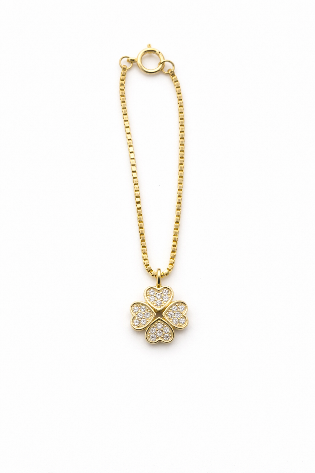 Clover Crystal Charm